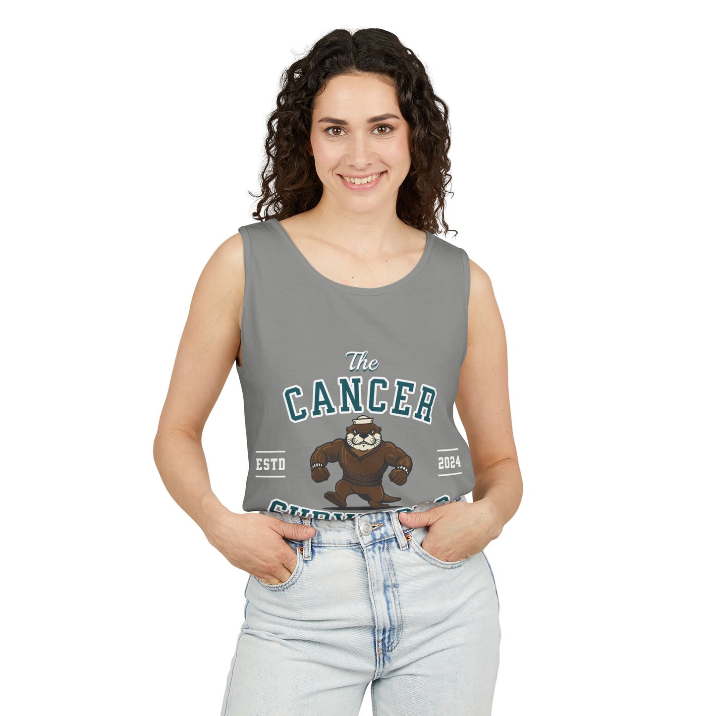 Cancer Survivors Club Tank Top | Unisex Garment-Dyed