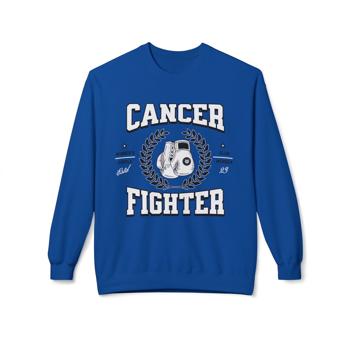 Cancer Fighter Crewneck Sweatshirt (Royal Blue)