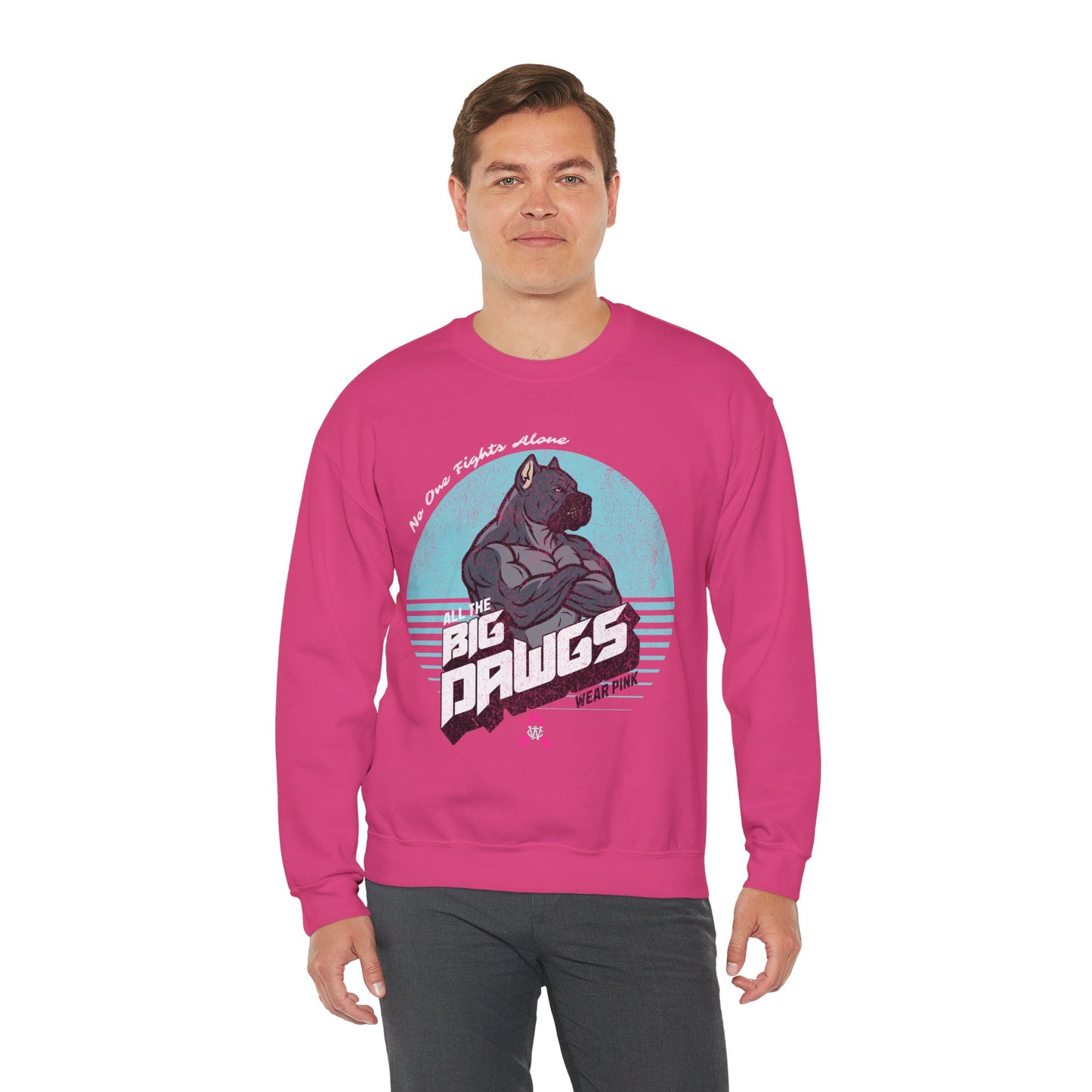 Big Dawgs Wear Pink - Crewneck Sweatshirt