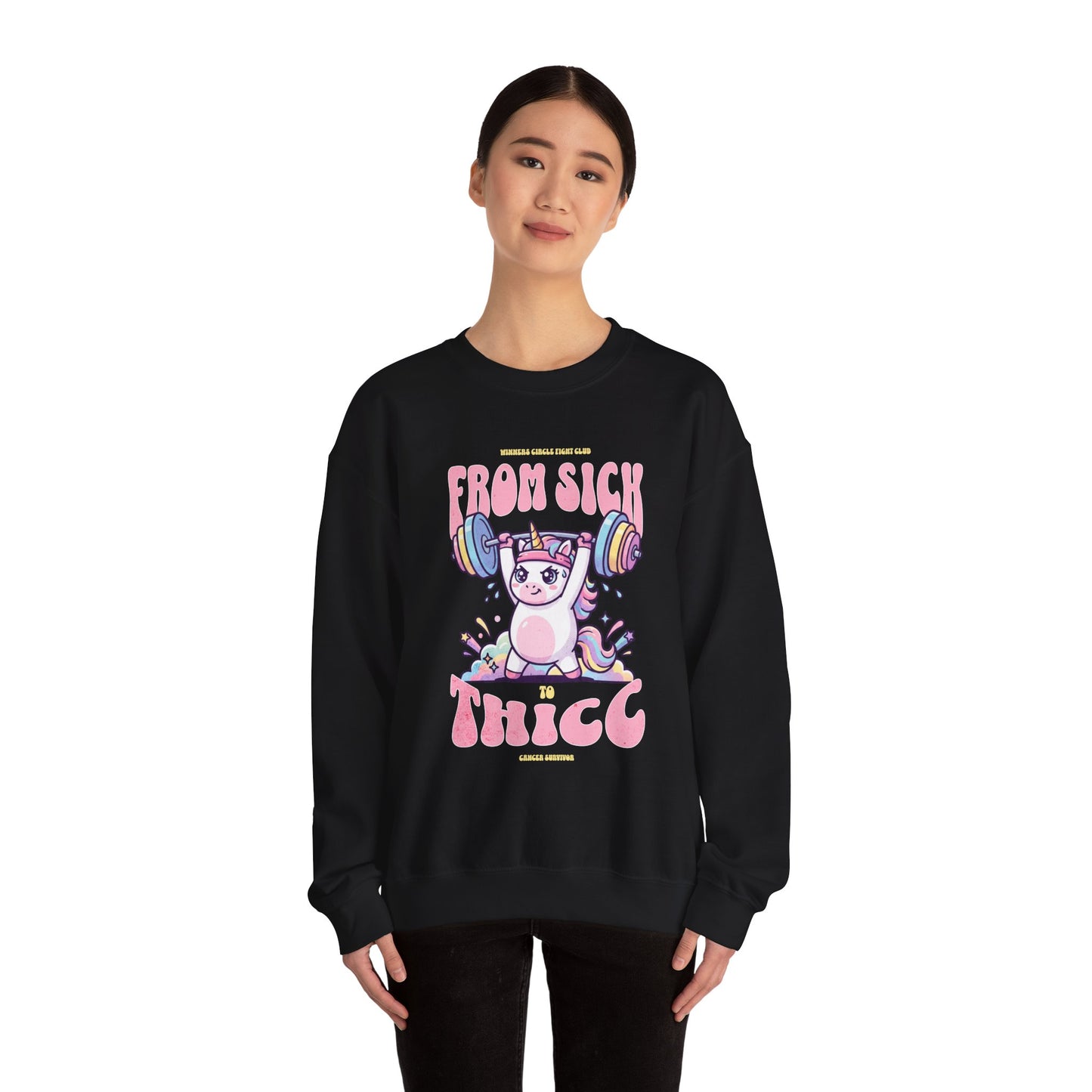 Sick 2 Thicc - Crewneck Sweatshirt (Women's)