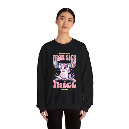 Sick 2 Thicc - Crewneck Sweatshirt (Women's)