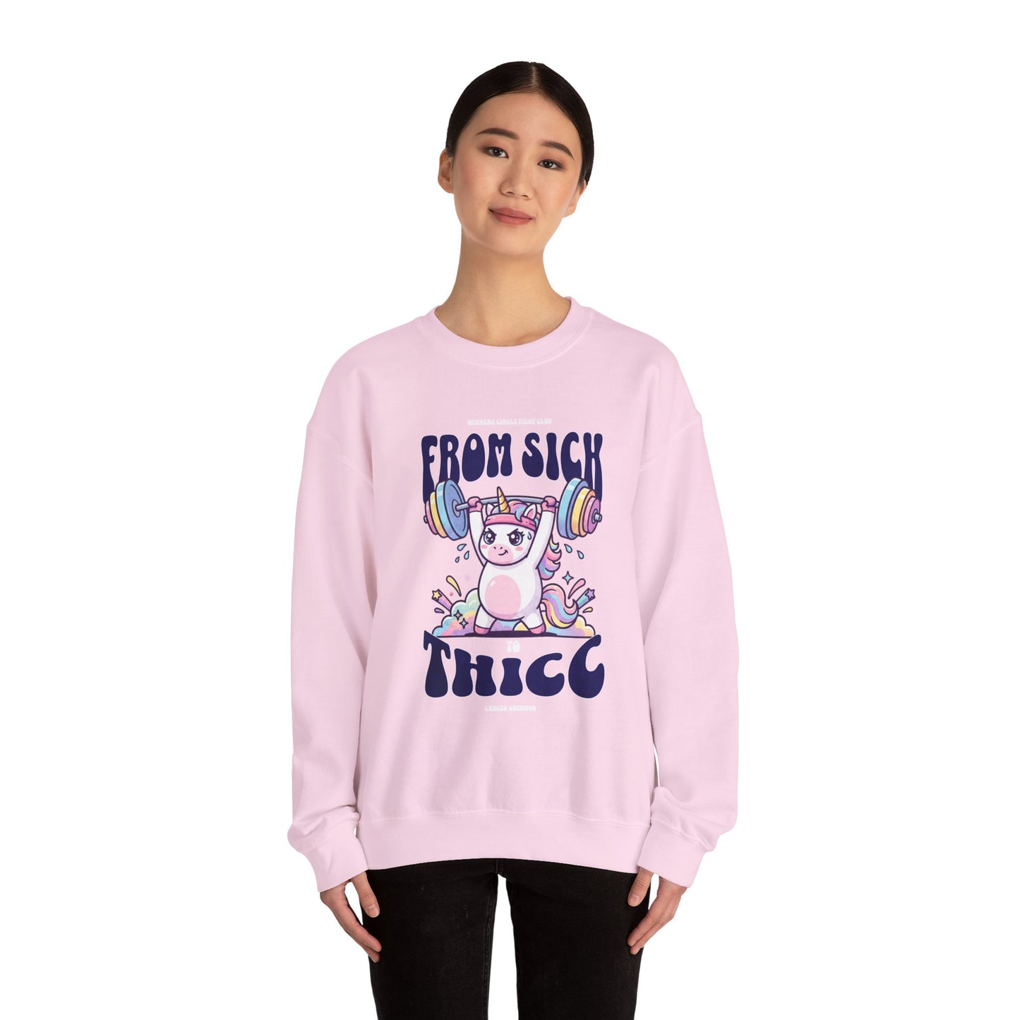 Sick 2 Thicc - Crewneck Sweatshirt (Women's)