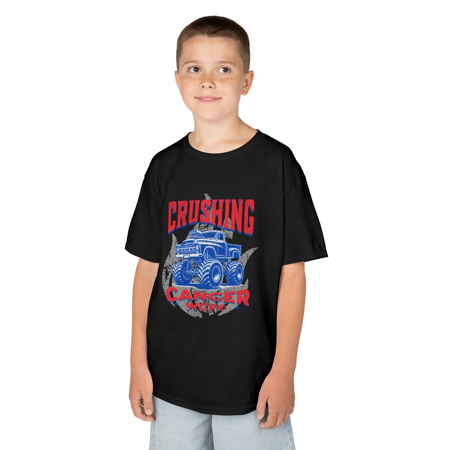 Crushing Cancer Monster Truck - Kids Heavy Tee