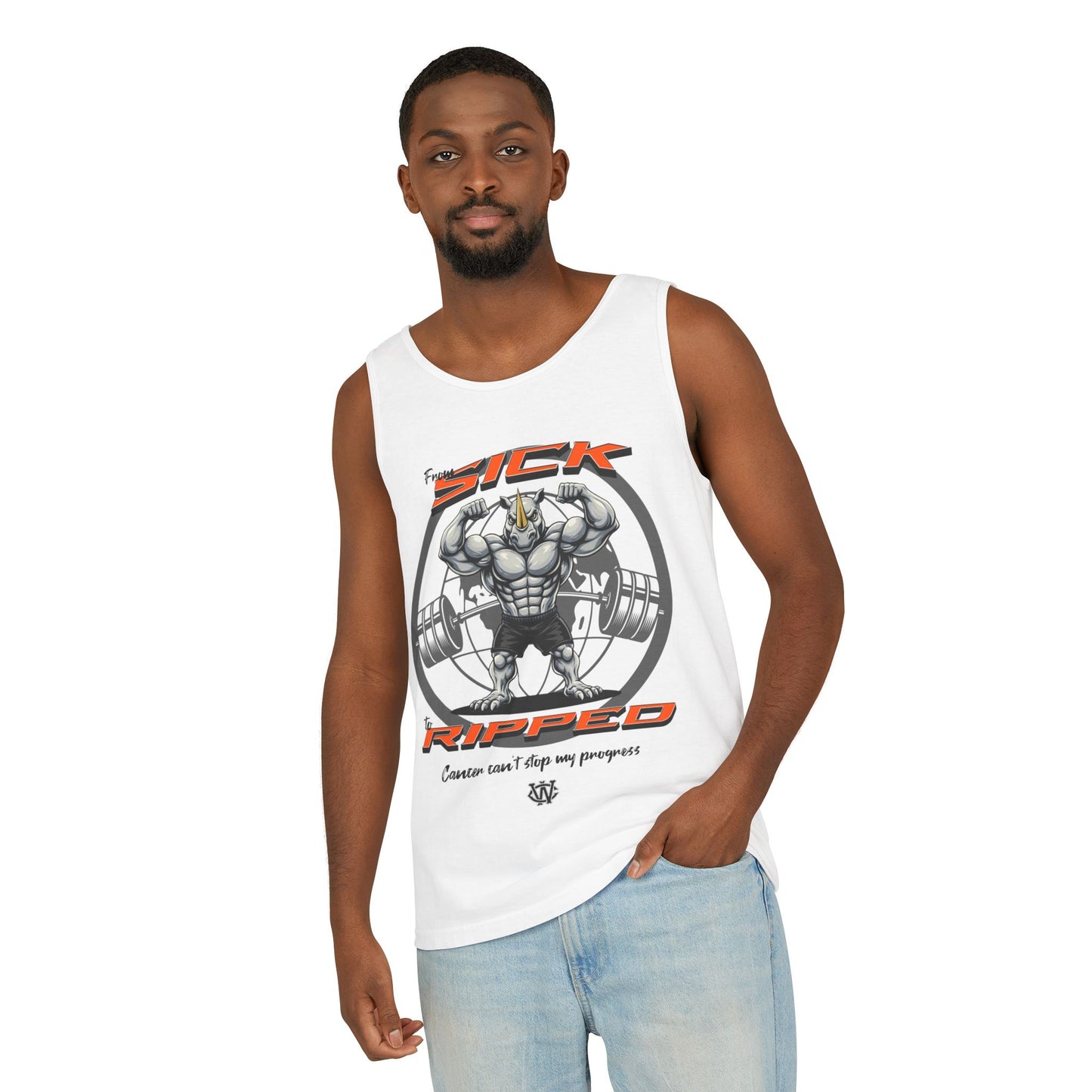 From Sick to Ripped Rhino - Tank Top