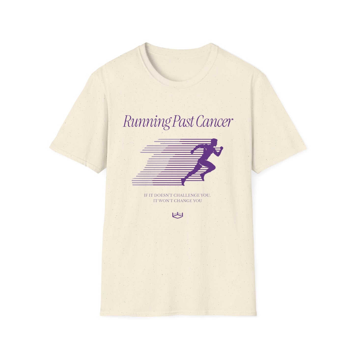 Running Past Cancer (Male) Purple Graphic - T-Shirt