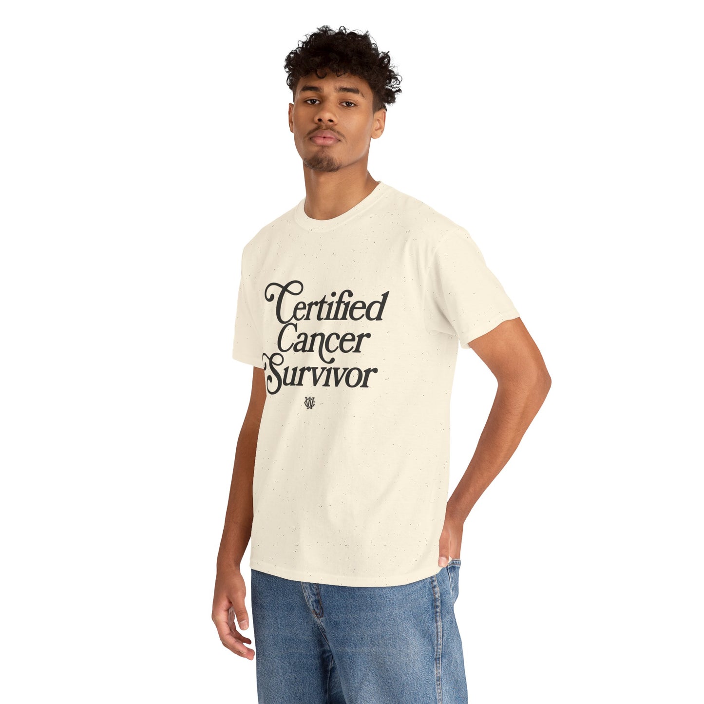 Certified Cancer Survivor - Unisex T-Shirt (Black Letters)