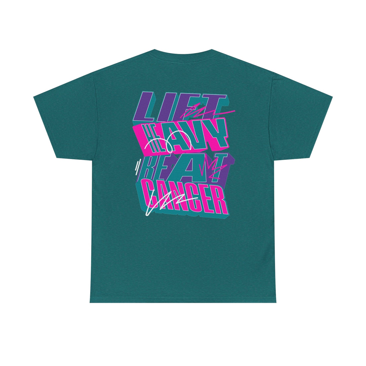 Lift Heavy Beat Cancer Thyroid (Women's) - Heavy Cotton Tee
