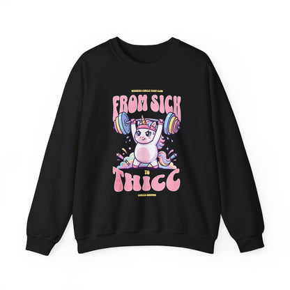 Sick 2 Thicc - Crewneck Sweatshirt (Women's)