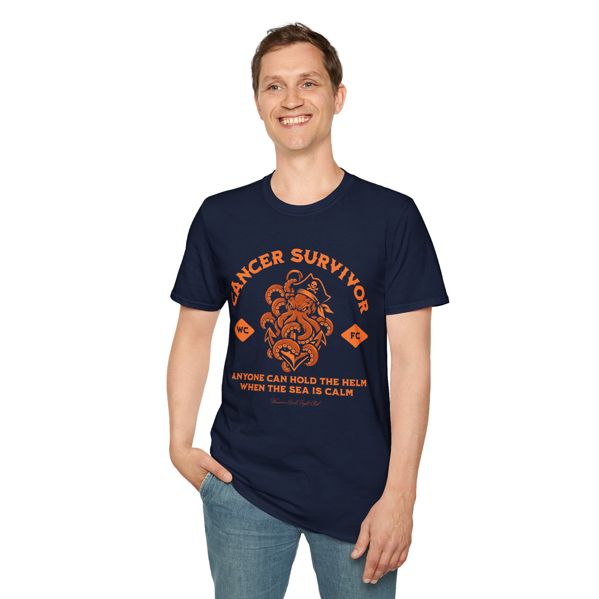 Calm Seas (Orange) - Unisex Soft Tee