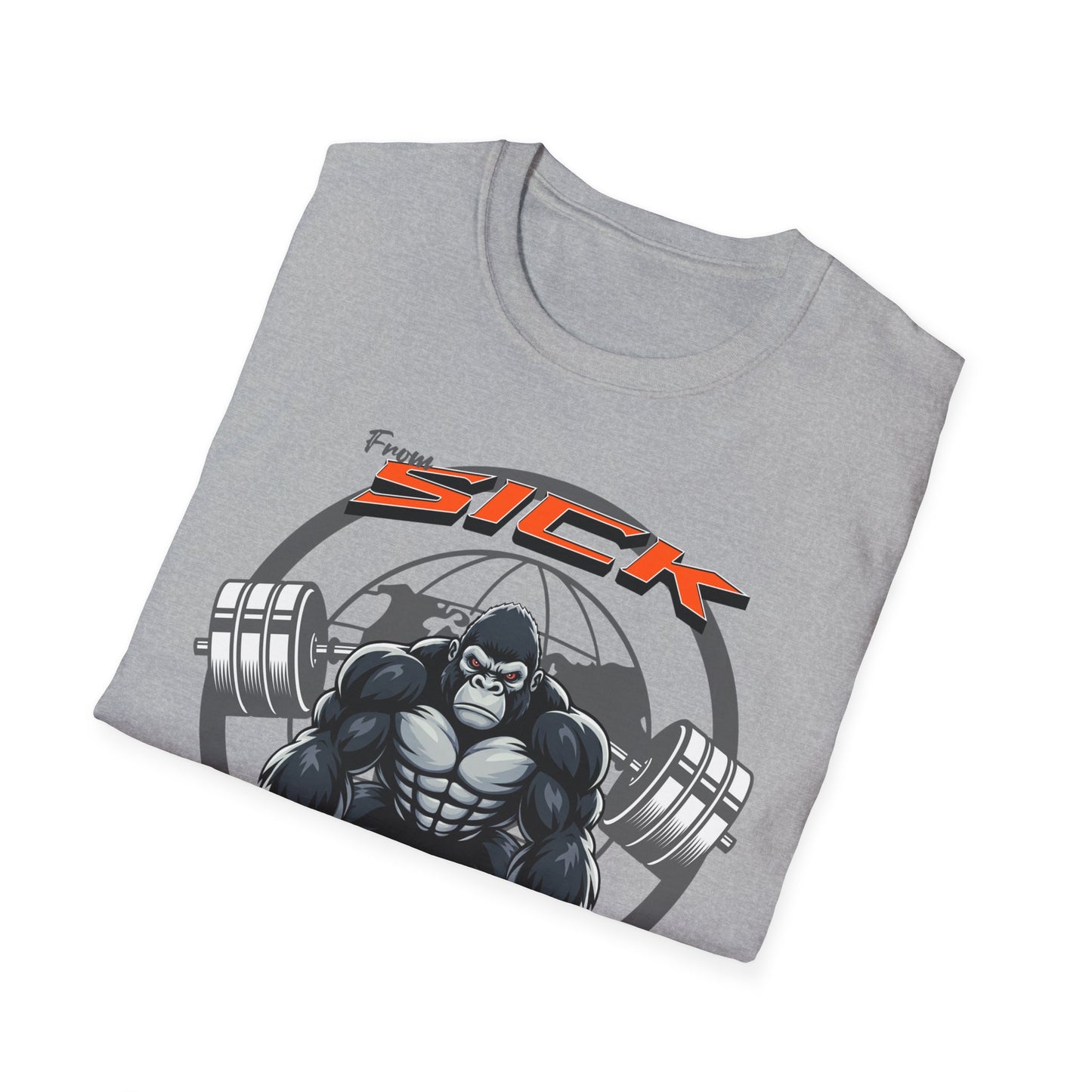 From Sick To Ripped (Gorilla) - Graphic T-Shirt
