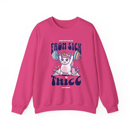 Sick 2 Thicc - Crewneck Sweatshirt (Women's)