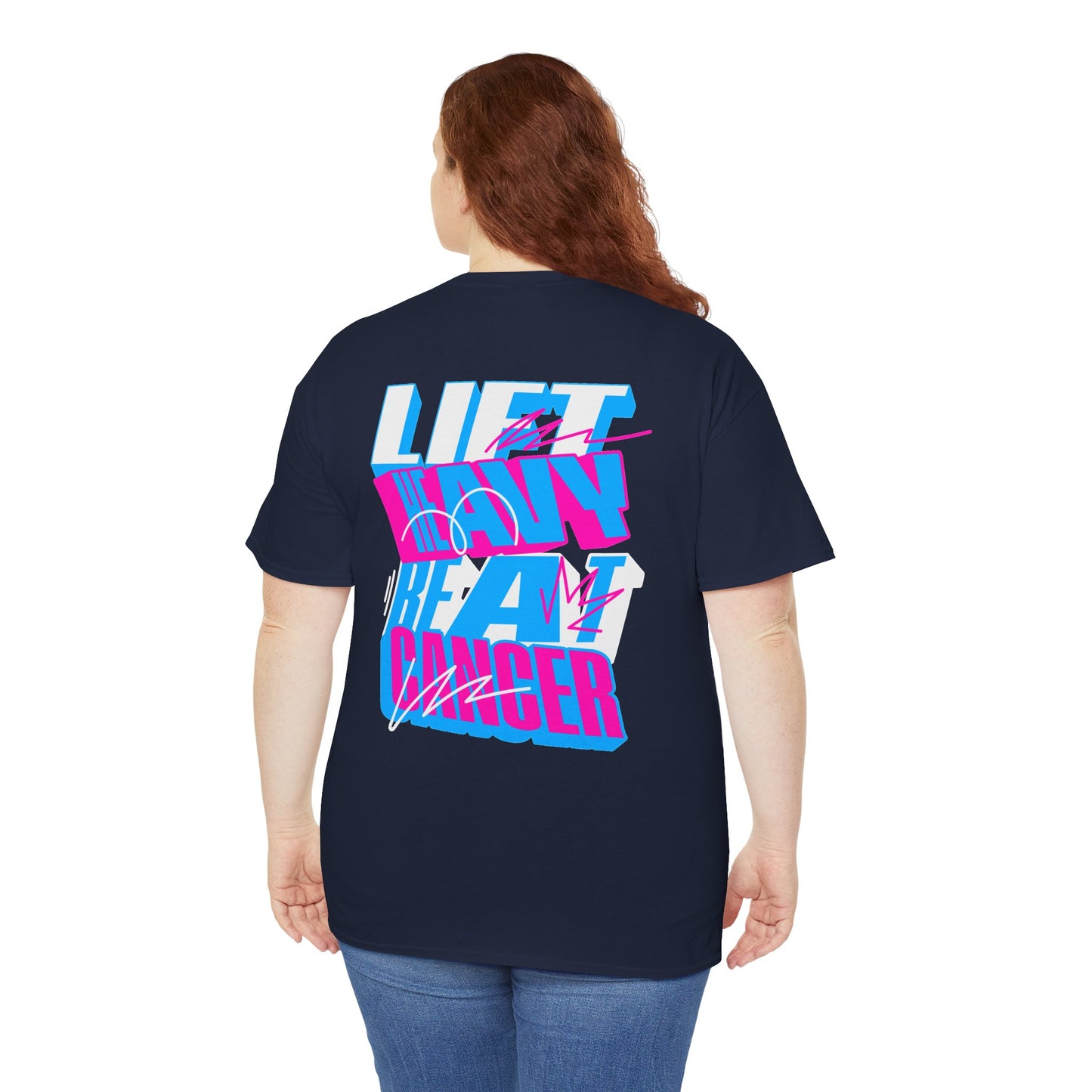 Lift Heavy Beat Cancer (Women's) - Heavy Cotton Tee