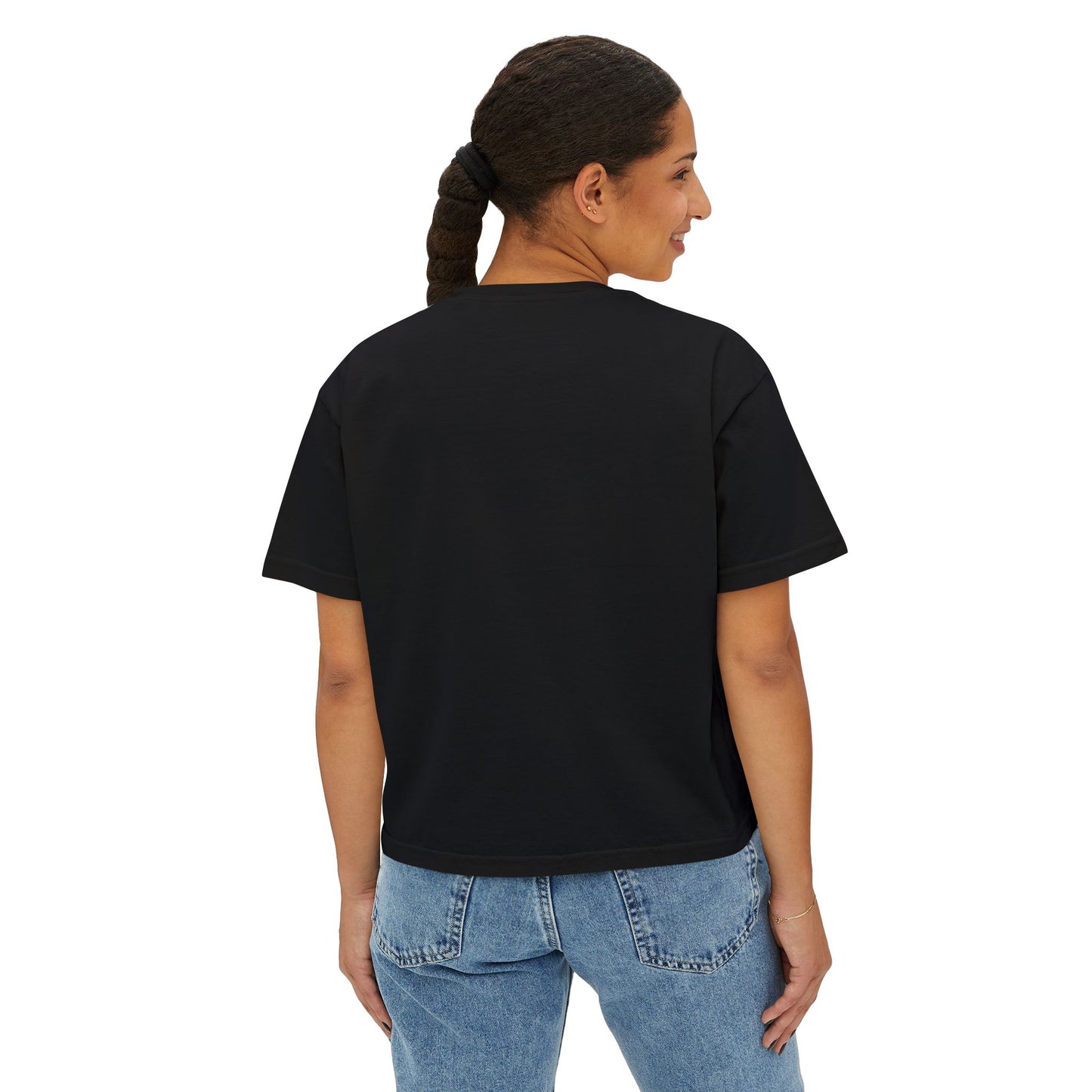 This Girl Beat Cancer (White) - Women's Boxy Tee