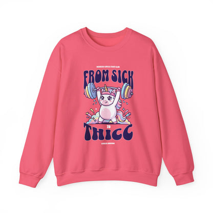 Sick 2 Thicc - Crewneck Sweatshirt (Women's)