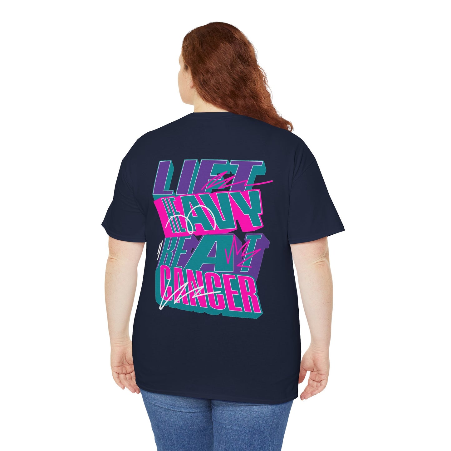 Lift Heavy Beat Cancer Thyroid (Women's) - Heavy Cotton Tee