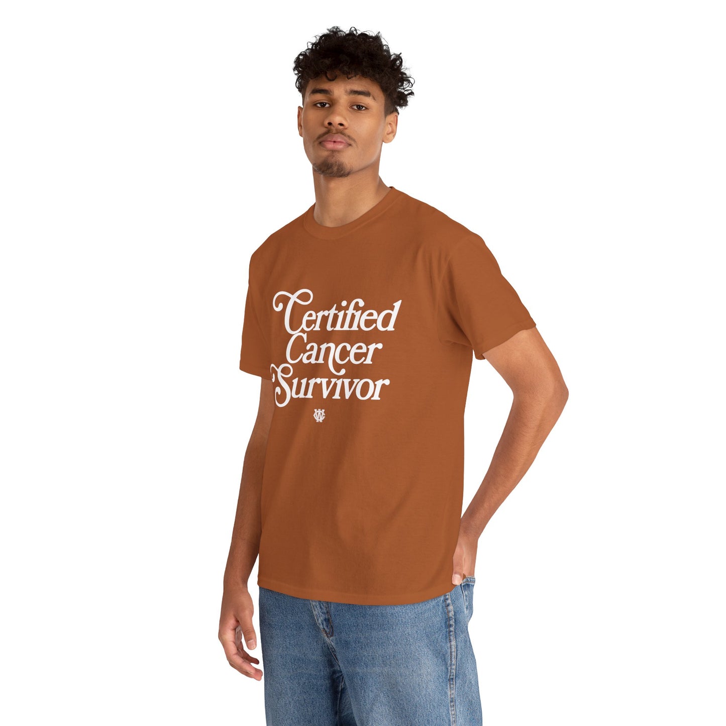 Certified Cancer Survivor - Unisex T-Shirt (White Letters)