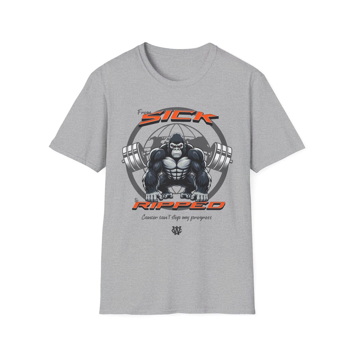 From Sick To Ripped (Gorilla) - Graphic T-Shirt