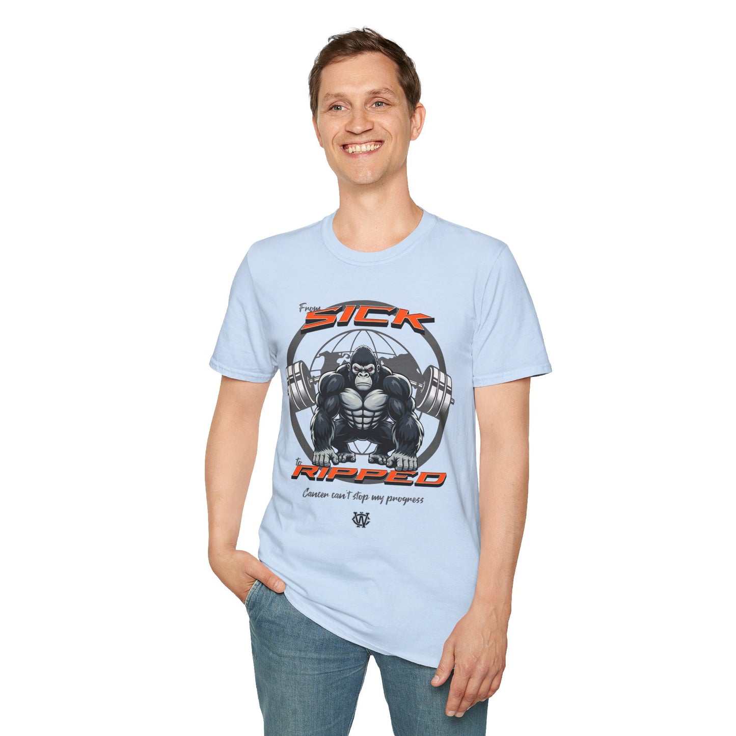 From Sick To Ripped (Gorilla) - Graphic T-Shirt