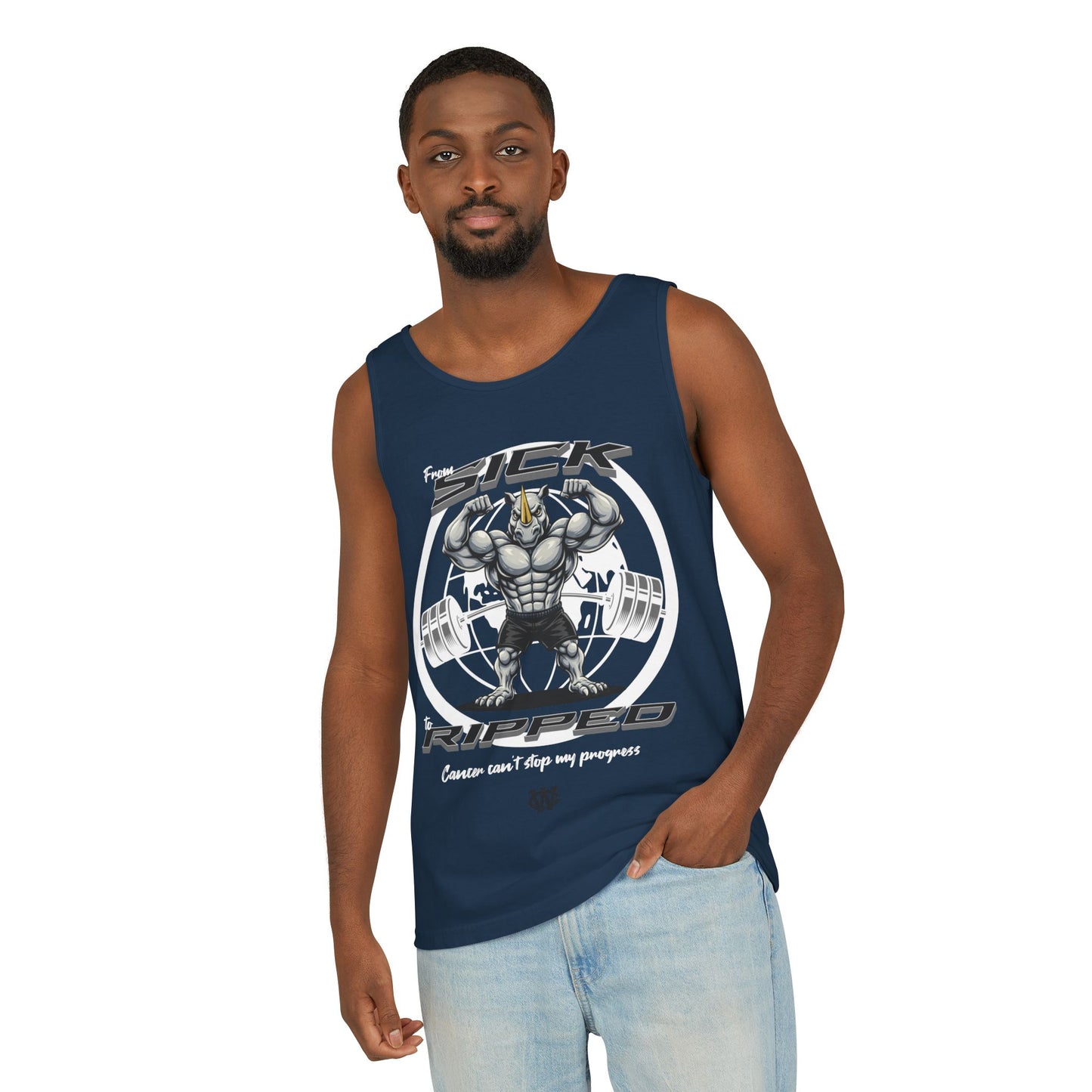 From Sick to Ripped Rhino - Tank Top