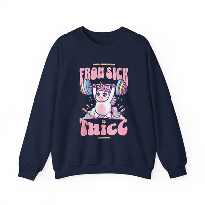Sick 2 Thicc - Crewneck Sweatshirt (Women's)
