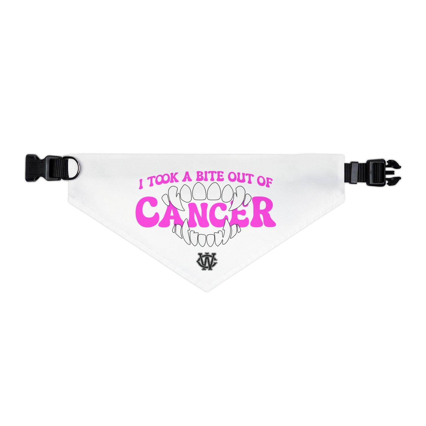Bite Out of Cancer (Pink) - Dog Bandana