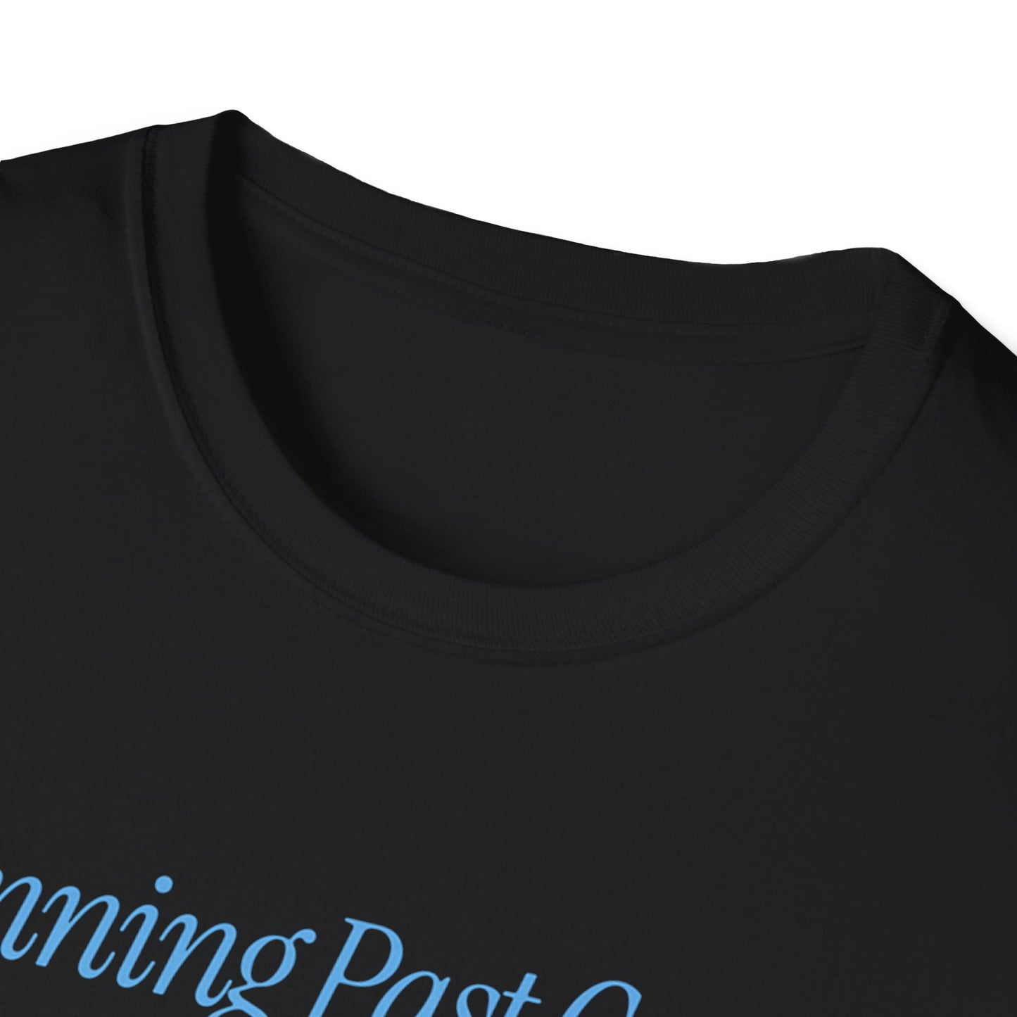 Running Past Cancer (Male) Light Blue Graphic - T-Shirt