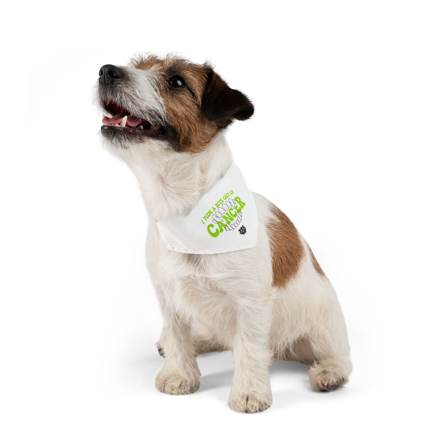 Take a Bite Out of Cancer (Green) - Dog Bandana