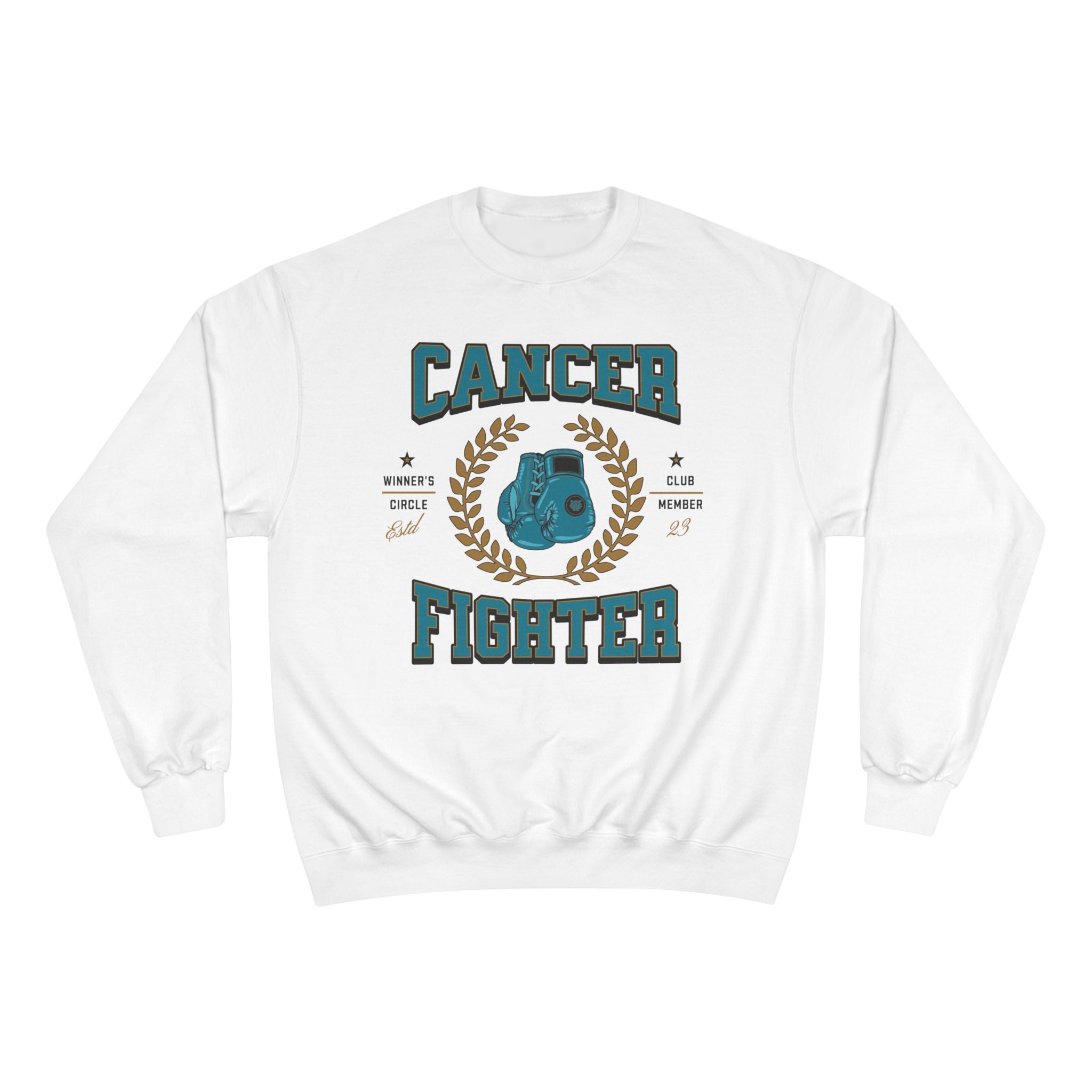 Cancer Fighter Teal Champion Crew Sweatshirt – Winner's Circle
