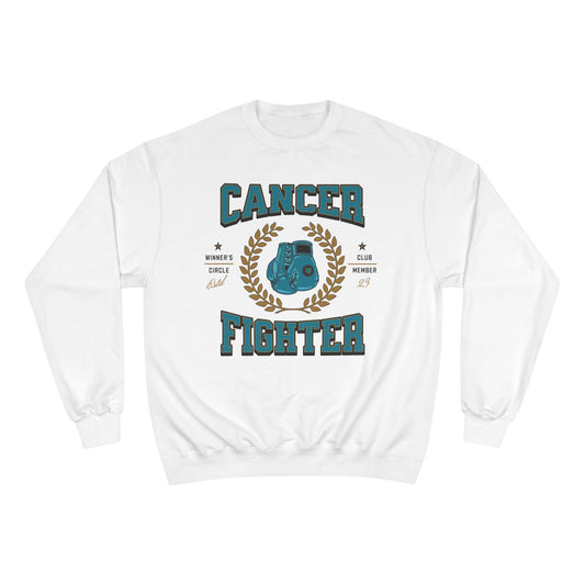 Cancer Fighter Teal Champion Crew Sweatshirt
