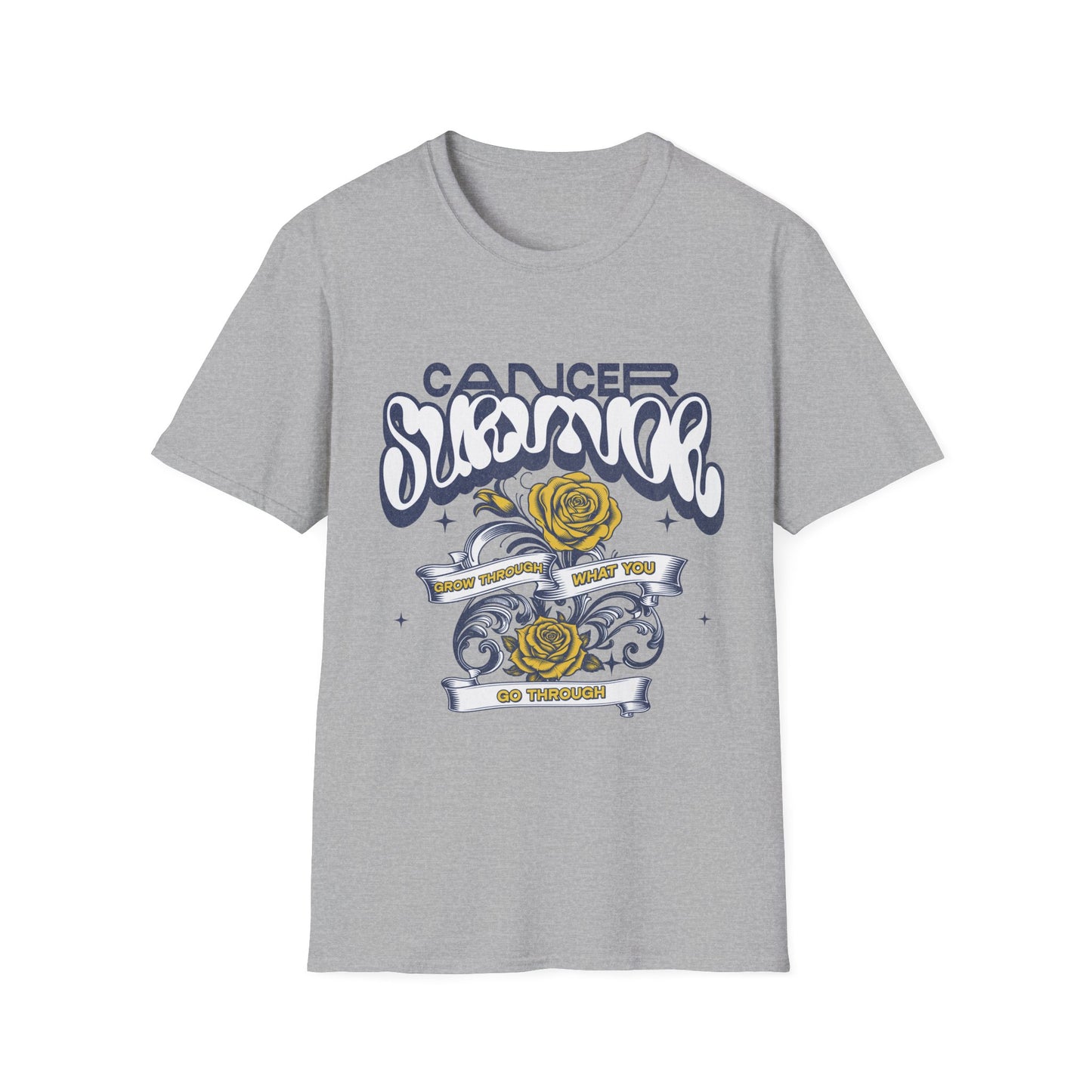 Grow Through (Yellow Flower) - Women's Soft Tee