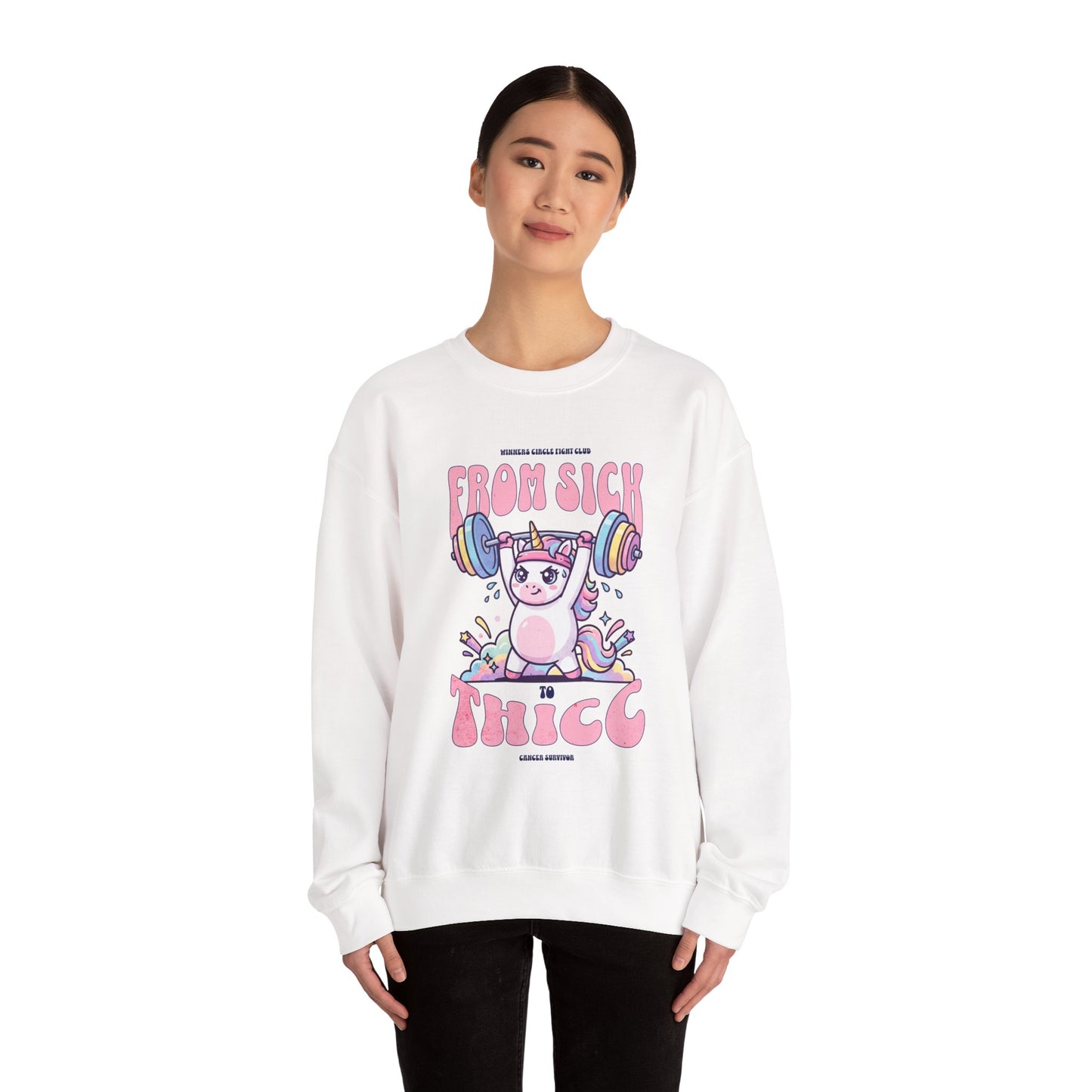 Sick 2 Thicc - Crewneck Sweatshirt (Women's)