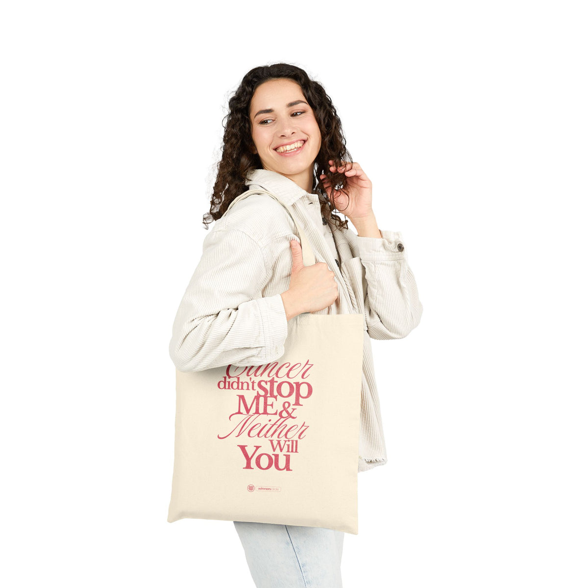 Cancer Didn't Stop Me - Cotton Canvas Tote Bag