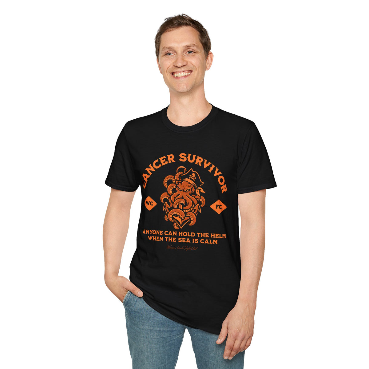 Calm Seas (Orange) - Unisex Soft Tee