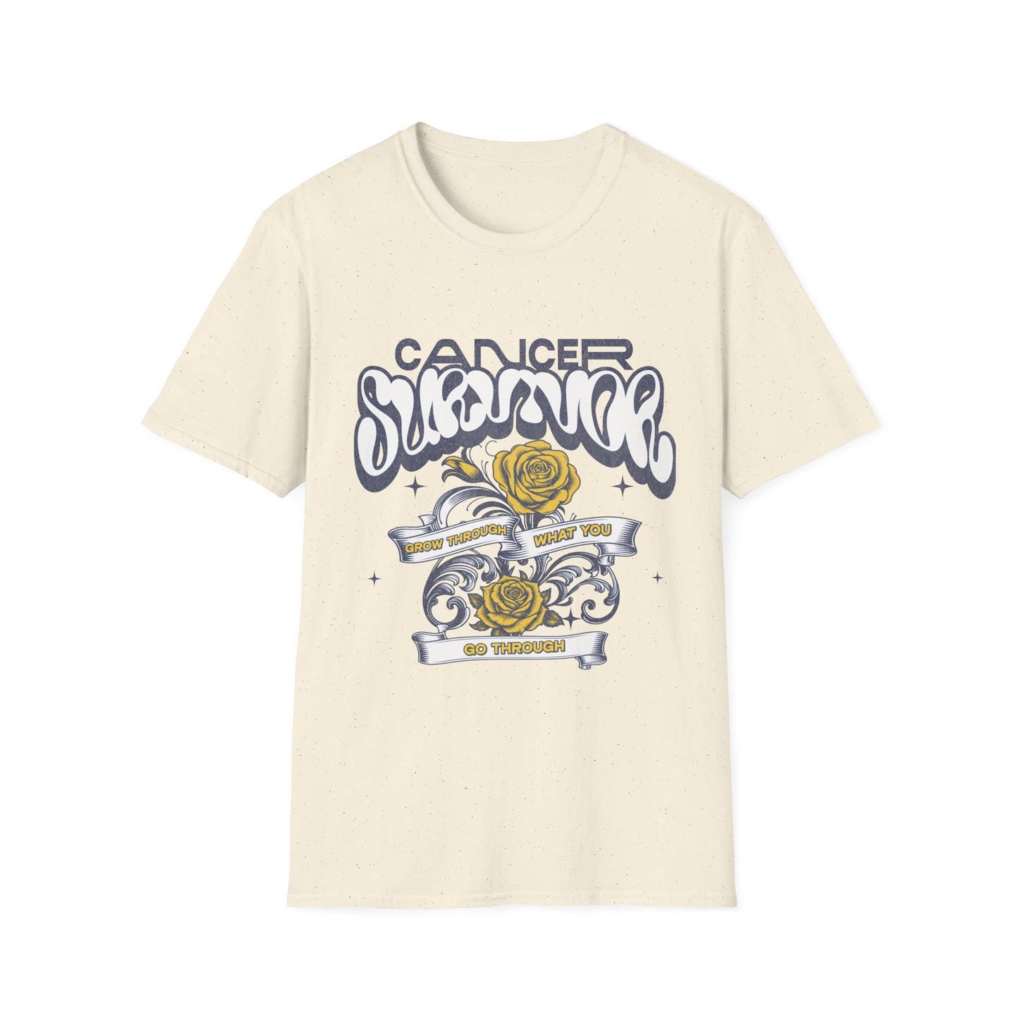 Grow Through (Yellow Flower) - Women's Soft Tee