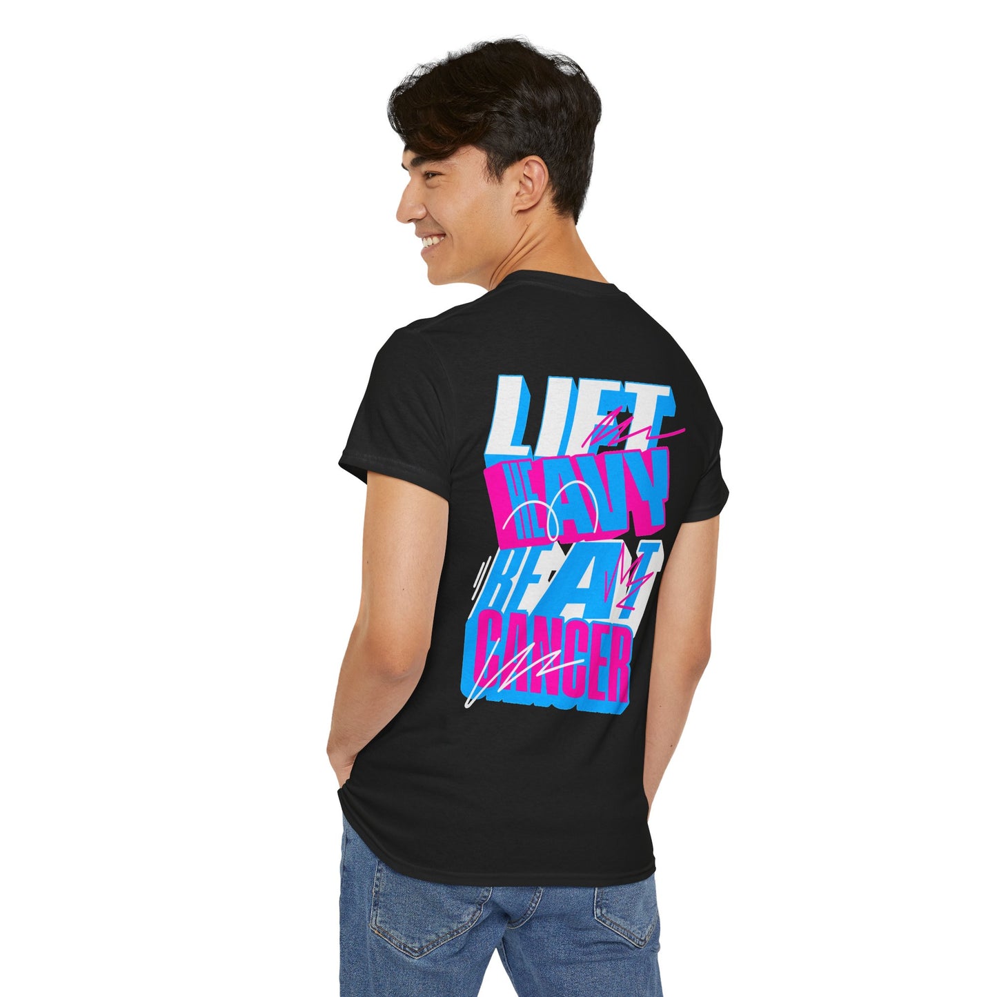 Lift Heavy Beat Cancer (Men's) - Heavy Cotton Tee