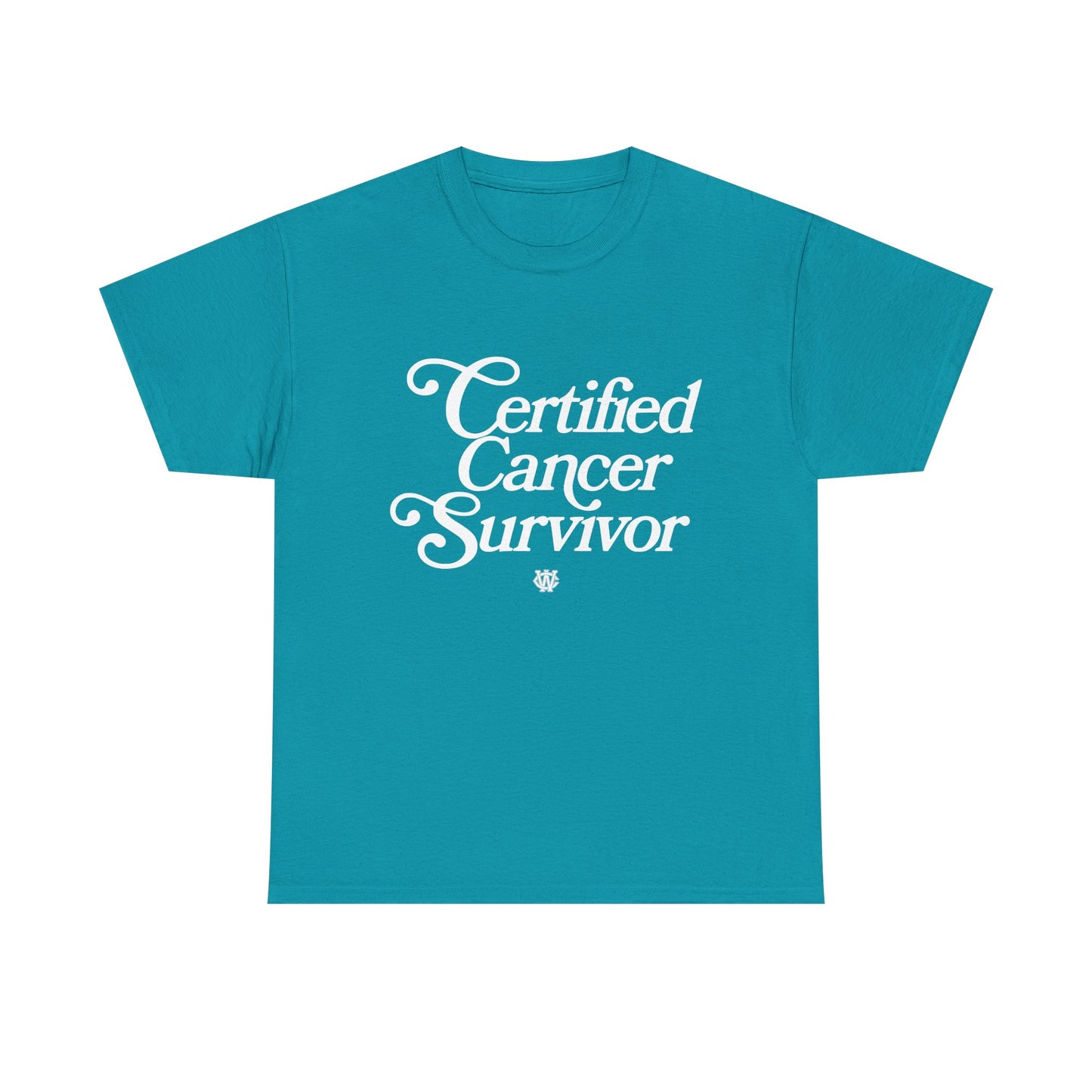 Certified Cancer Survivor - Unisex T-Shirt (White Letters)