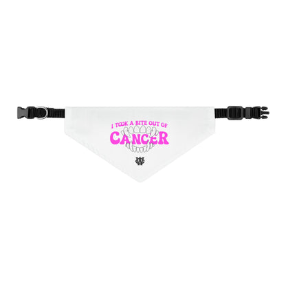 Bite Out of Cancer (Pink) - Dog Bandana