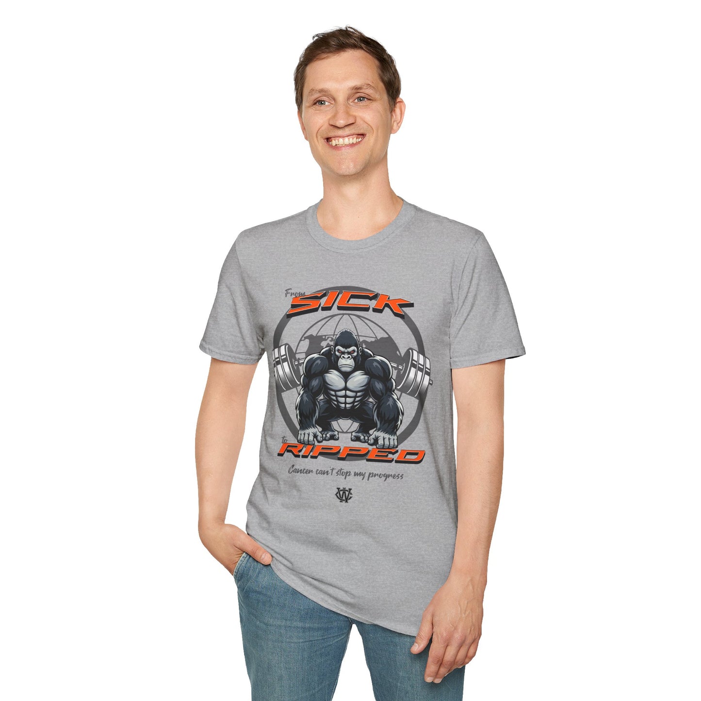 From Sick To Ripped (Gorilla) - Graphic T-Shirt