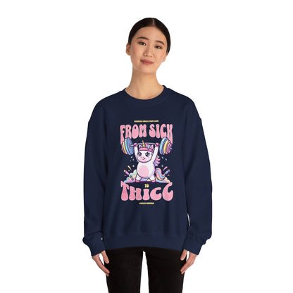 Sick 2 Thicc - Crewneck Sweatshirt (Women's)