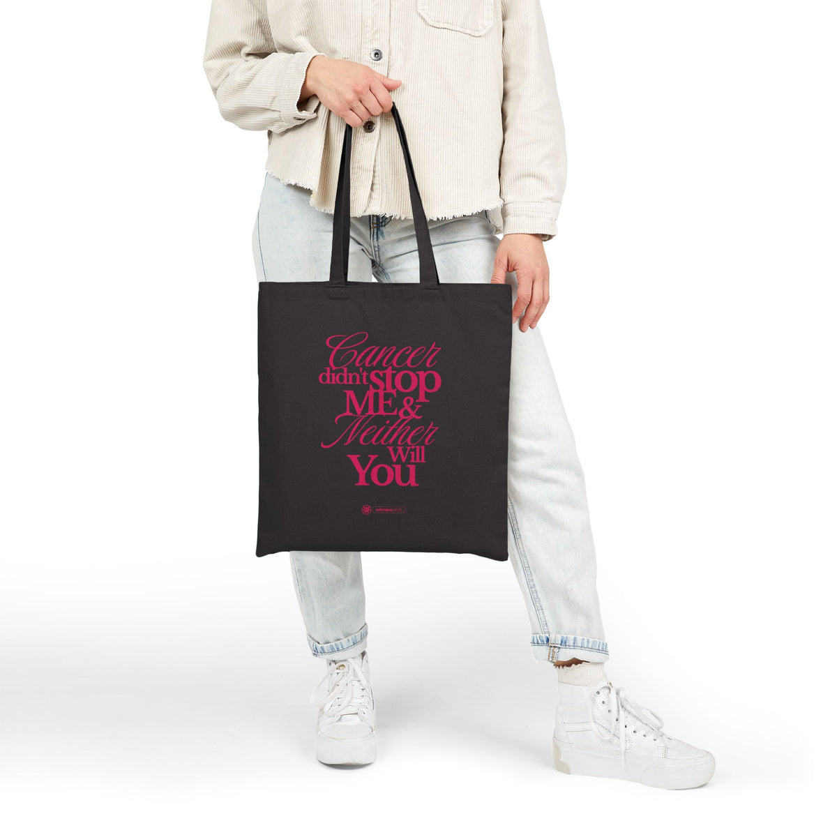 Cancer Didn't Stop Me - Cotton Canvas Tote Bag