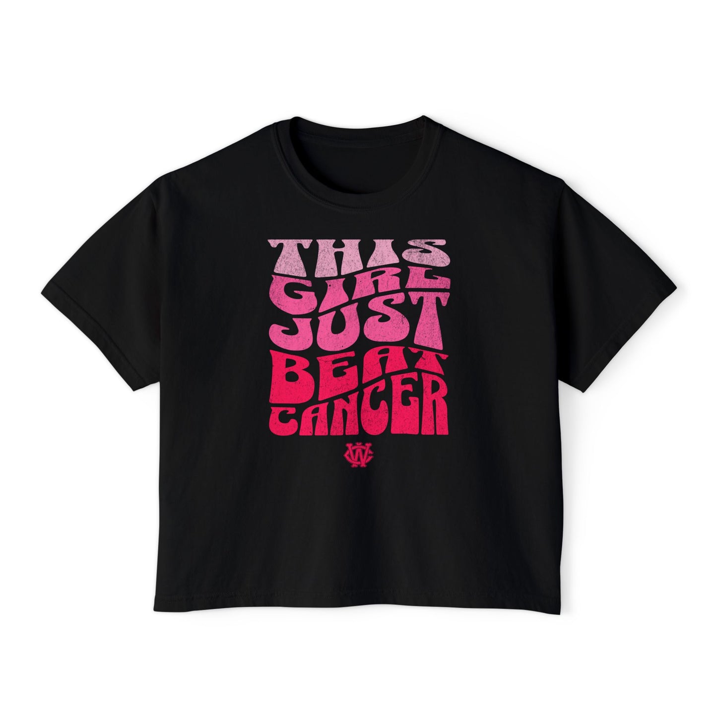 This Girl Beat Cancer (Pink) - Women's Boxy Tee