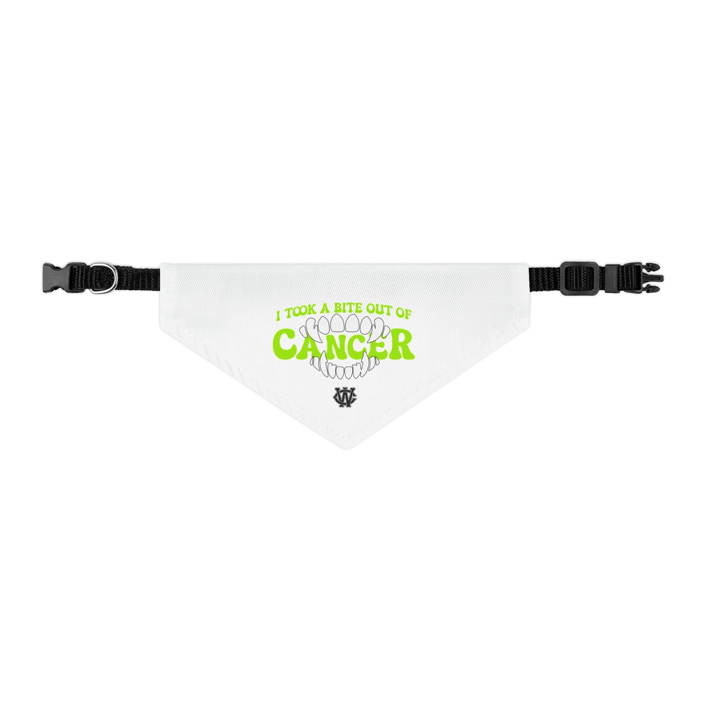 Take a Bite Out of Cancer (Green) - Dog Bandana