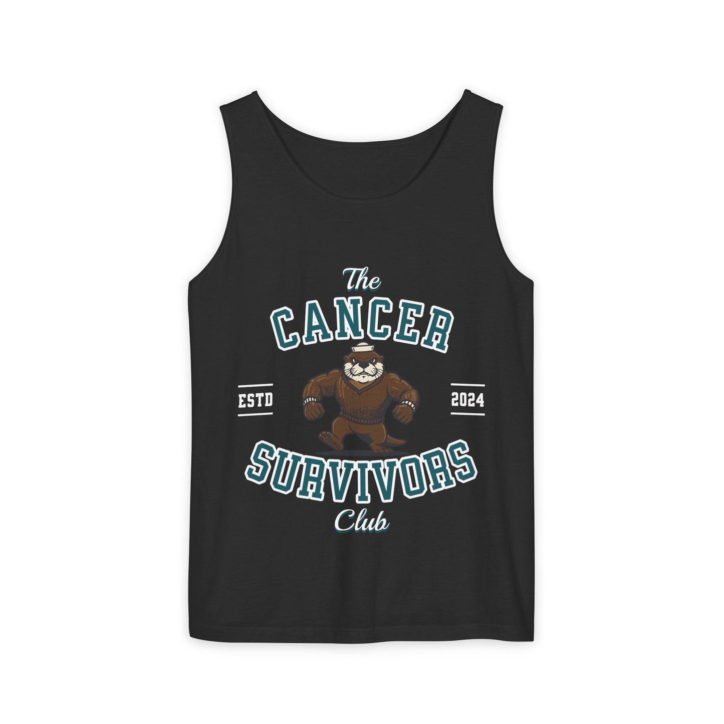 Cancer Survivors Club Tank Top | Unisex Garment-Dyed