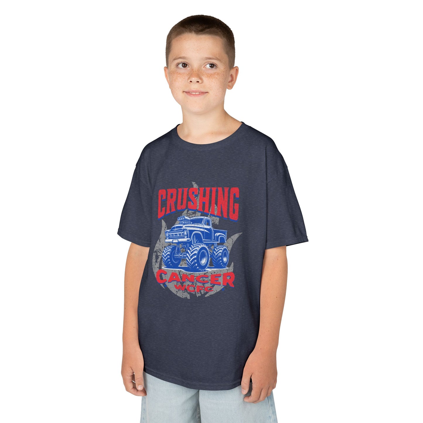Crushing Cancer Monster Truck - Kids Heavy Tee