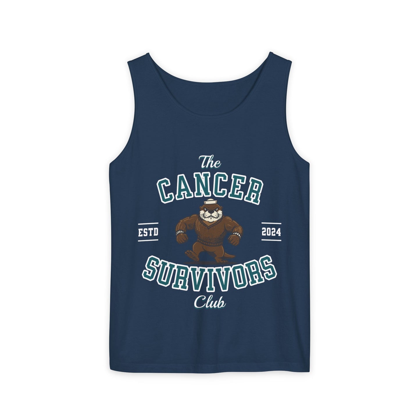 Cancer Survivors Club Tank Top | Unisex Garment-Dyed