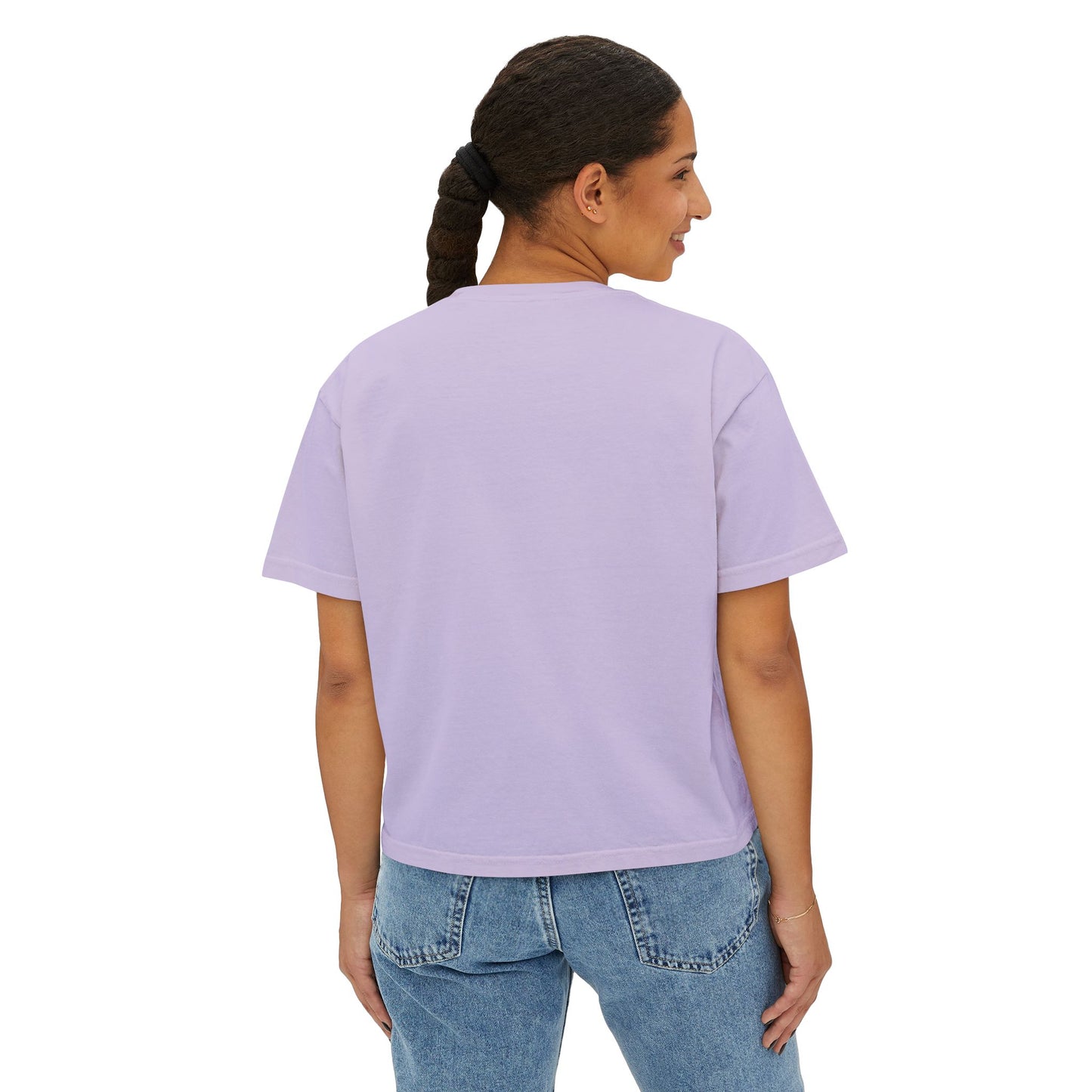 This Girl Beat Cancer (White) - Women's Boxy Tee