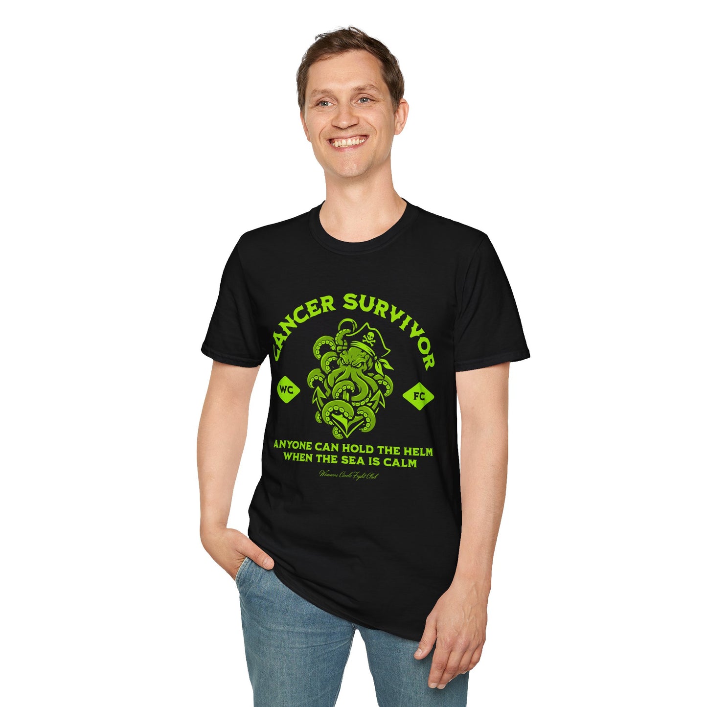 Calm Seas (Volt Green) - Unisex Soft Tee