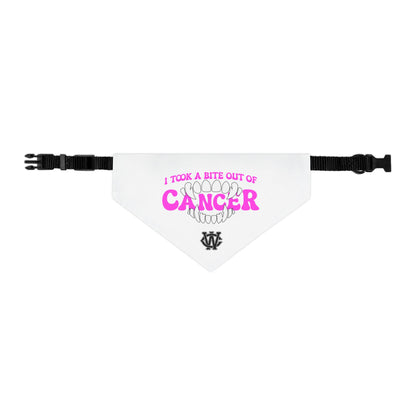 Bite Out of Cancer (Pink) - Dog Bandana