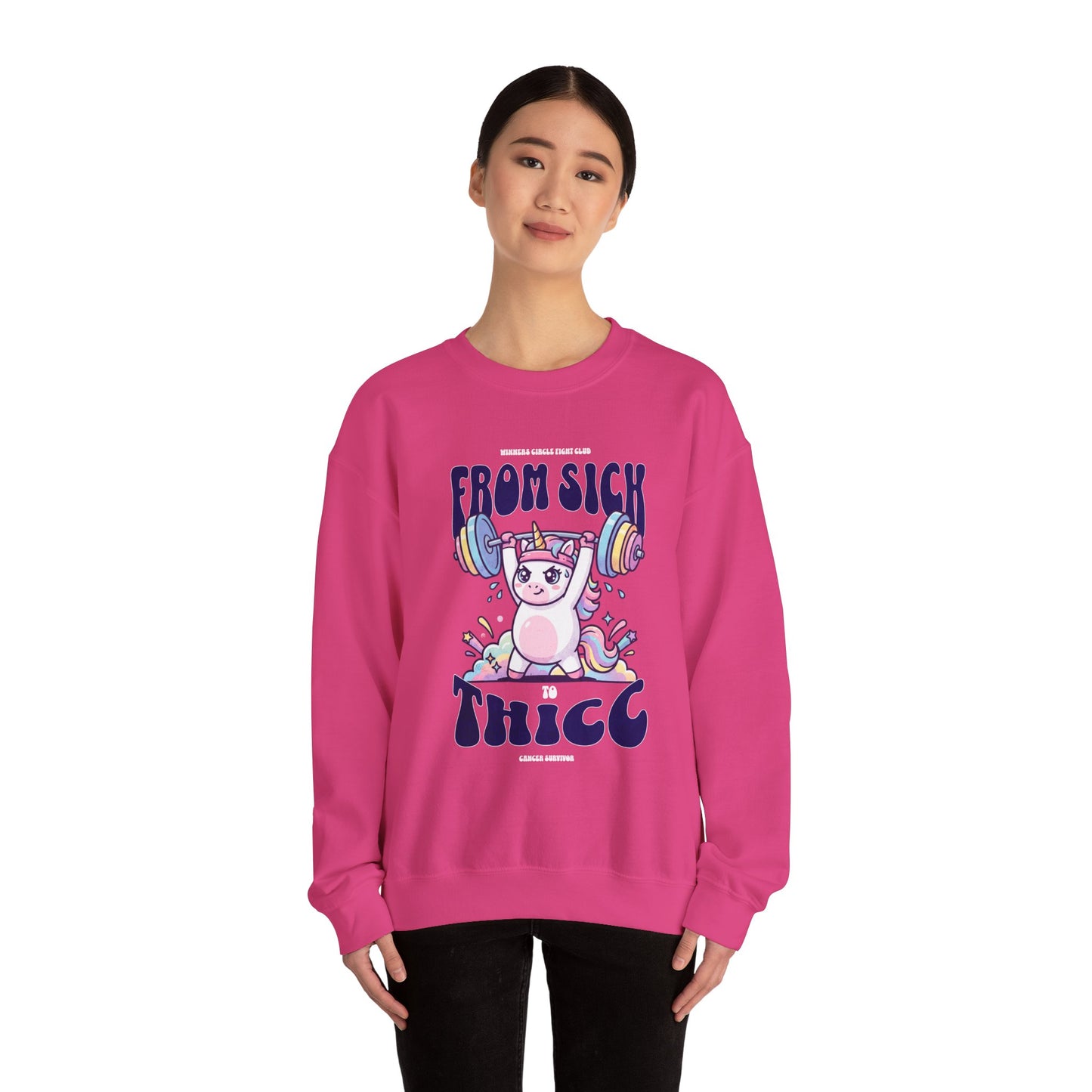 Sick 2 Thicc - Crewneck Sweatshirt (Women's)