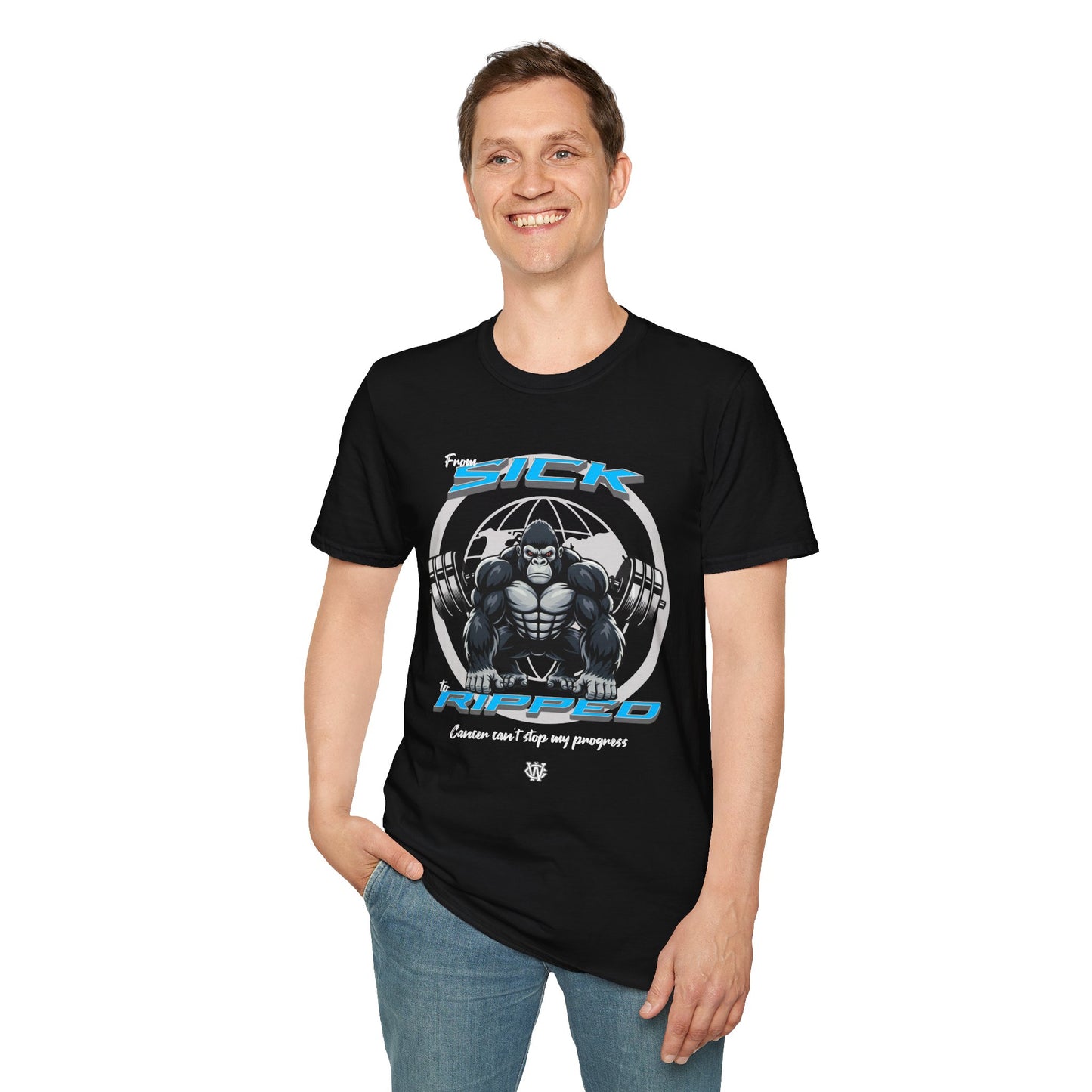 From Sick To Ripped (Gorilla) - Graphic T-Shirt